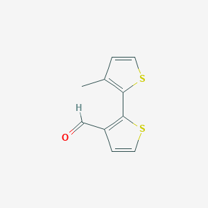 3'-Methyl-[2,2'-bithiophene]-3-carbaldehyde