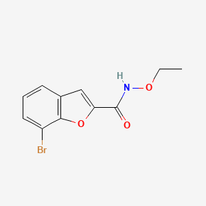 molecular formula C11H10BrNO3 B14905637 7-Bromo-N-ethoxybenzofuran-2-carboxamide 