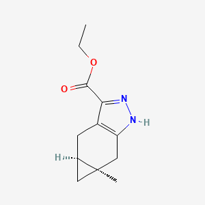 (4aS,5aR)-Ethyl 5a-methyl-1,4,4a,5,5a,6-hexahydrocyclopropa[f]indazole-3-carboxylate