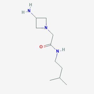 molecular formula C10H21N3O B1490566 2-(3-aminoazetidin-1-yl)-N-(3-methylbutyl)acetamide CAS No. 1339084-84-2