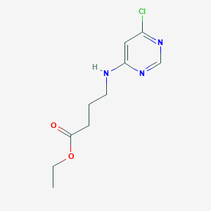 molecular formula C10H14ClN3O2 B1490571 Ethyl 4-[(6-chloropyrimidin-4-yl)amino]butanoate CAS No. 1339560-78-9