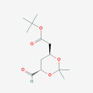 molecular formula C13H22O5 B14905715 tert-Butyl 2-((4S,6S)-6-formyl-2,2-dimethyl-1,3-dioxan-4-yl)acetate 