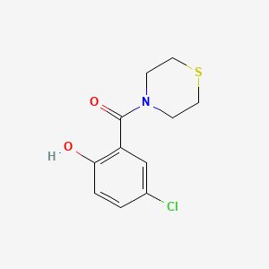 molecular formula C11H12ClNO2S B14905740 (5-Chloro-2-hydroxyphenyl)(thiomorpholino)methanone 