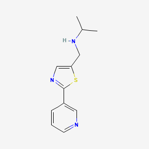 n-((2-(Pyridin-3-yl)thiazol-5-yl)methyl)propan-2-amine