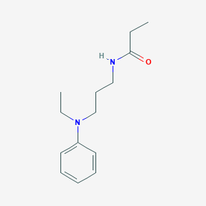 molecular formula C14H22N2O B14905754 n-(3-(Ethyl(phenyl)amino)propyl)propionamide 