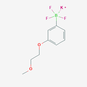 molecular formula C9H11BF3KO2 B1490576 Potassium trifluoro[3-(2-methoxyethoxy)phenyl]boranuide CAS No. 1985700-28-4