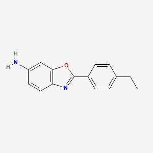 molecular formula C15H14N2O B14905775 2-(4-Ethylphenyl)-1,3-benzoxazol-6-amine 