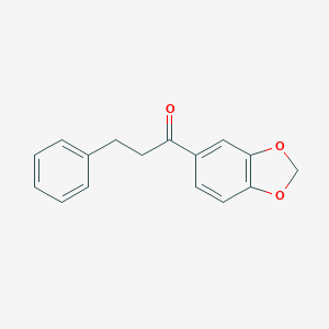 molecular formula C16H14O3 B149058 2-Propanone, 1-(1,3-benzodioxol-5-yl)-3-phenyl- CAS No. 126266-78-2