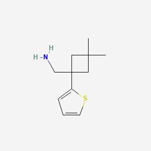 (3,3-Dimethyl-1-(thiophen-2-yl)cyclobutyl)methanamine