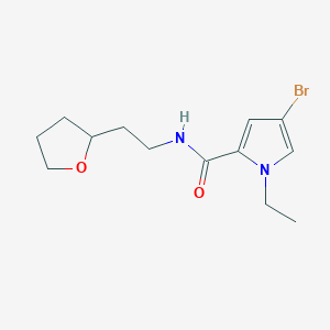 4-Bromo-1-ethyl-N-(2-(tetrahydrofuran-2-yl)ethyl)-1h-pyrrole-2-carboxamide