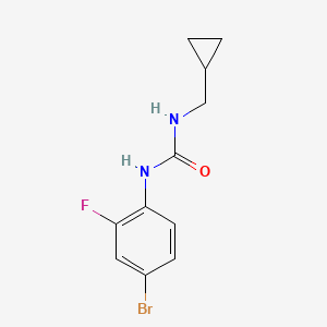 1-(4-Bromo-2-fluorophenyl)-3-(cyclopropylmethyl)urea