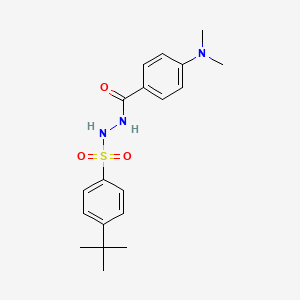 N'-[(4-tert-butylphenyl)sulfonyl]-4-(dimethylamino)benzohydrazide