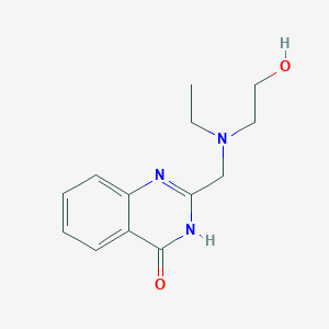 molecular formula C13H17N3O2 B14905820 2-((Ethyl(2-hydroxyethyl)amino)methyl)quinazolin-4(3h)-one 