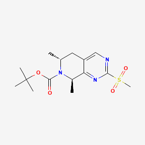 molecular formula C15H23N3O4S B14905827 tert-Butyl (6R,8R)-6,8-dimethyl-2-(methylsulfonyl)-5,8-dihydropyrido[3,4-d]pyrimidine-7(6H)-carboxylate 