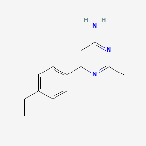 6-(4-Ethylphenyl)-2-methylpyrimidin-4-amine