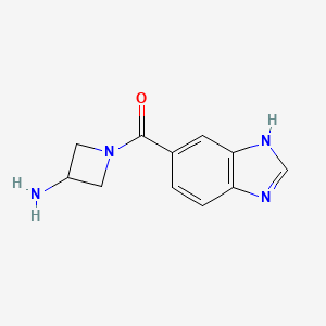 1-(1H-1,3-benzodiazole-5-carbonyl)azetidin-3-amine