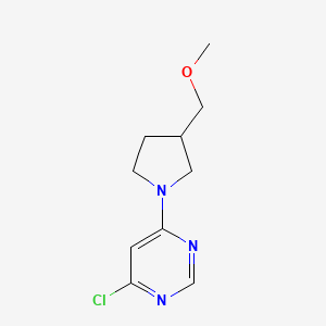 molecular formula C10H14ClN3O B1490586 4-Chloro-6-[3-(methoxymethyl)pyrrolidin-1-yl]pyrimidine CAS No. 1344358-33-3