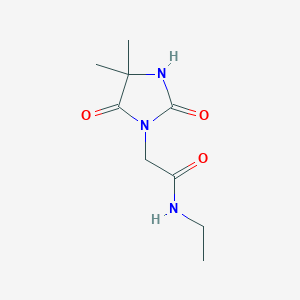 molecular formula C9H15N3O3 B14905867 2-(4,4-dimethyl-2,5-dioxoimidazolidin-1-yl)-N-ethylacetamide 