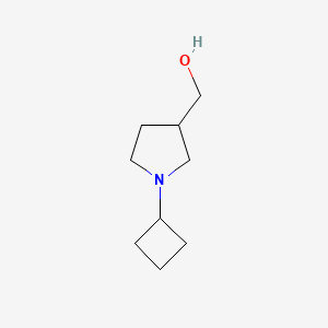 molecular formula C9H17NO B1490588 (1-Cyclobutylpyrrolidin-3-yl)methanol CAS No. 1342380-25-9