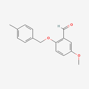 5-Methoxy-2-((4-methylbenzyl)oxy)benzaldehyde