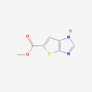 molecular formula C7H6N2O2S B14905905 Methyl 3H-thieno[2,3-d]imidazole-5-carboxylate 