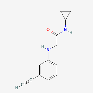 molecular formula C13H14N2O B14905912 n-Cyclopropyl-2-((3-ethynylphenyl)amino)acetamide 