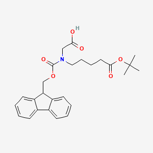 molecular formula C26H31NO6 B14905914 N-Fmoc-N-(5-(tert-butoxy)-5-oxobutyl)glycine 