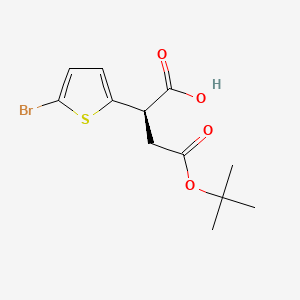 molecular formula C12H15BrO4S B14905921 (R)-2-(5-bromothiophen-2-yl)-4-(tert-butoxy)-4-oxobutanoic acid 