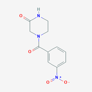 4-(3-Nitrobenzoyl)piperazin-2-one