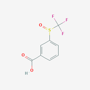 molecular formula C8H5F3O3S B14905964 3-((Trifluoromethyl)sulfinyl)benzoic acid CAS No. 949-31-5