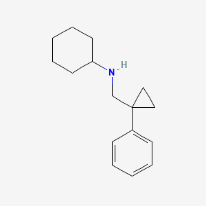 molecular formula C16H23N B14905986 n-((1-Phenylcyclopropyl)methyl)cyclohexanamine 