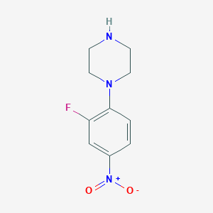 molecular formula C10H12FN3O2 B149060 1-(2-氟-4-硝基苯基)哌嗪 CAS No. 154590-33-7