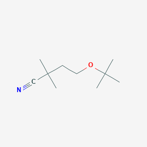 molecular formula C10H19NO B1490602 4-(叔丁氧基)-2,2-二甲基丁腈 CAS No. 1482135-58-9