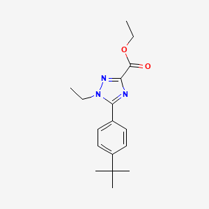 Ethyl 5-(4-(tert-butyl)phenyl)-1-ethyl-1H-1,2,4-triazole-3-carboxylate