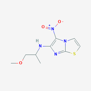 n-(1-Methoxypropan-2-yl)-5-nitroimidazo[2,1-b]thiazol-6-amine