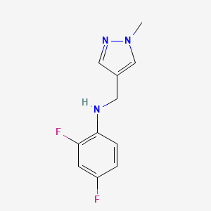 2,4-Difluoro-N-((1-methyl-1h-pyrazol-4-yl)methyl)aniline