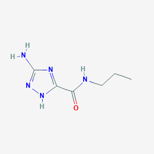 molecular formula C6H11N5O B14906054 5-amino-N-propyl-1H-1,2,4-triazole-3-carboxamide 