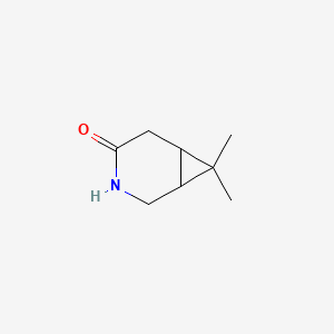 molecular formula C8H13NO B14906069 7,7-Dimethyl-3-azabicyclo[4.1.0]heptan-4-one 