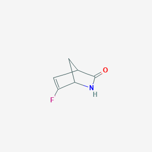 molecular formula C6H6FNO B14906086 6-Fluoro-2-azabicyclo[2.2.1]hept-5-EN-3-one 