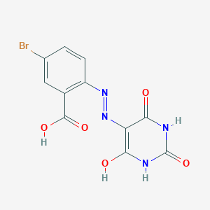 molecular formula C11H7BrN4O5 B14906098 5-bromo-2-[(2E)-2-(2,6-dihydroxy-4-oxopyrimidin-5(4H)-ylidene)hydrazinyl]benzoic acid 