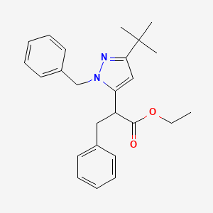 Ethyl 2-[1-benzyl-3-(tert-butyl)-1H-pyrazol-5-yl]-3-phenylpropanoate