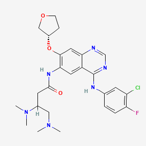 N-(4-((3-Chloro-4-fluorophenyl)amino)-7-(((S)-tetrahydrofuran-3-yl)oxy)quinazolin-6-yl)-3,4-bis(dimethylamino)butanamide