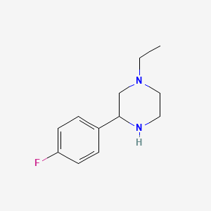 molecular formula C12H17FN2 B1490611 1-Ethyl-3-(4-fluorophenyl)piperazine CAS No. 1248907-34-7