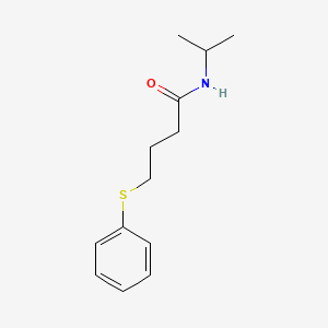 molecular formula C13H19NOS B14906114 4-(phenylsulfanyl)-N-(propan-2-yl)butanamide 