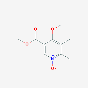 molecular formula C10H13NO4 B1490612 5,6-Dimethyl-4-methoxy Nicotinic Acid Methyl Ester 1-Oxide CAS No. 1251762-02-3
