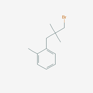 molecular formula C12H17B B1490613 1-(3-Bromo-2,2-dimethylpropyl)-2-methylbenzene CAS No. 1493303-49-3