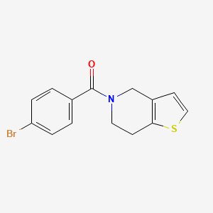 molecular formula C14H12BrNOS B14906142 (4-Bromophenyl)(6,7-dihydrothieno[3,2-c]pyridin-5(4h)-yl)methanone 