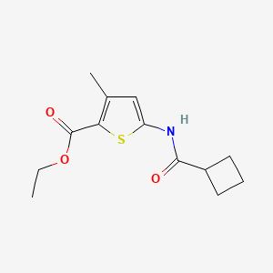 Ethyl 5-(cyclobutanecarboxamido)-3-methylthiophene-2-carboxylate