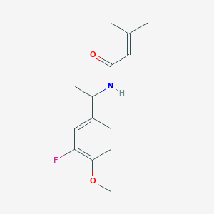 n-(1-(3-Fluoro-4-methoxyphenyl)ethyl)-3-methylbut-2-enamide