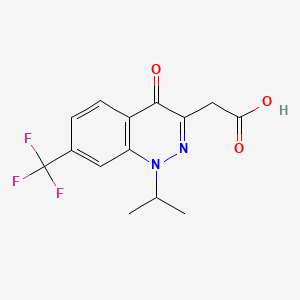 2-(1-Isopropyl-4-oxo-7-(trifluoromethyl)-1,4-dihydrocinnolin-3-yl)acetic acid